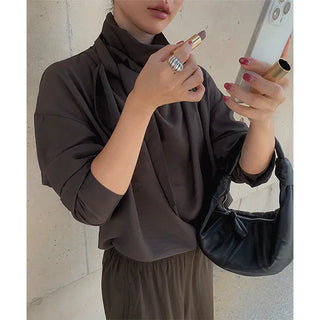 mute scarf blouse
