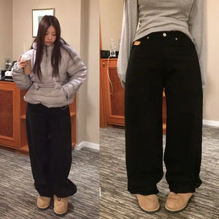 Chenique Pocket Wide Pants [Peach Velvet]