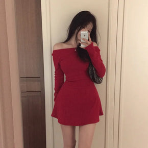 Helpree boatneck mini dress