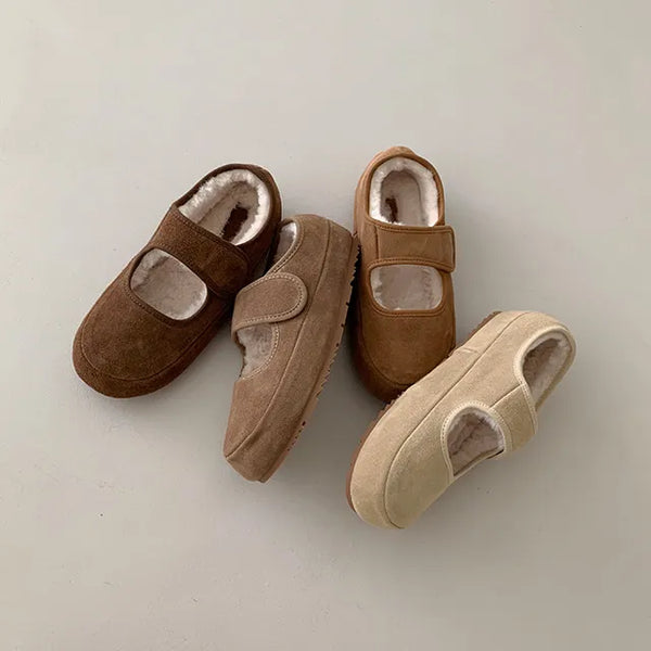12 Types◈Suede Fur Slippers Fur Boots Indoor Shoes Winter UGGs Platform Fur Shoes Cowhide Unisex Couple Coquette Collection Zip