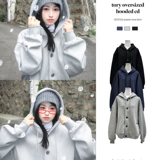 Tory Oversized Hooded Cardigan