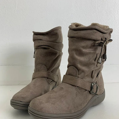 Misa Suede Ribbon Boots