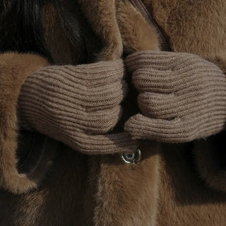 Bay Touch Ribbed Knit Gloves