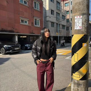 Pocket Detail Street Loose Fit Cargo Pants