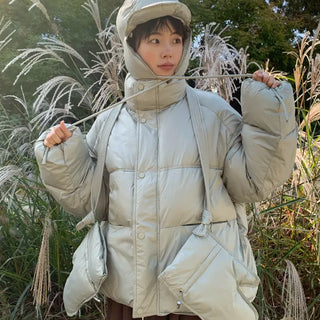 [UNISEX] (Hat, Gloves Set) Autoke Combination Padded Set