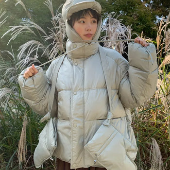 [UNISEX] (Hat, Gloves Set) Autoke Combination Padded Set