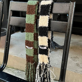 Fringe Stripe Scarf 2 Colors