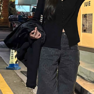 Chic Layered V-Neck Loose Fit Knit Cardigan
