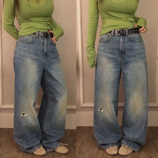 Hayden denim wide pants