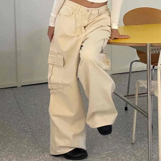 Military Cargo Pocket Super Wide Long Pants
