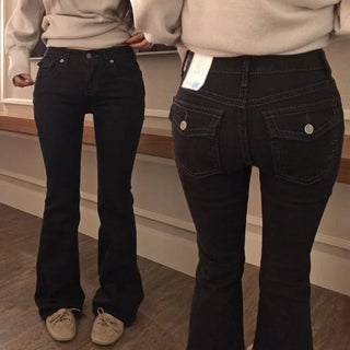 Demisch Stitch Low Bootcut Pants
