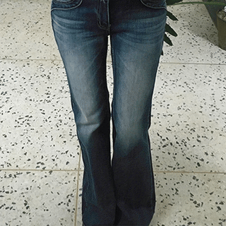 TAPE Low-rise bootcut