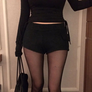 Deluna Fluffy Elastic Shorts