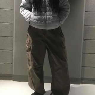 Utility Multi-Pocket Loose Fit Cotton Cargo Pants