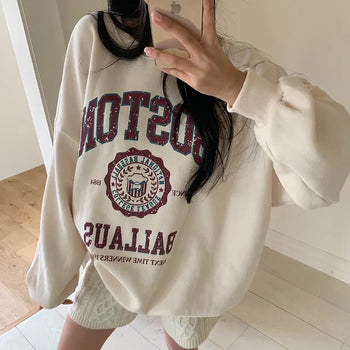 Double-brushed Boston sweatshirt