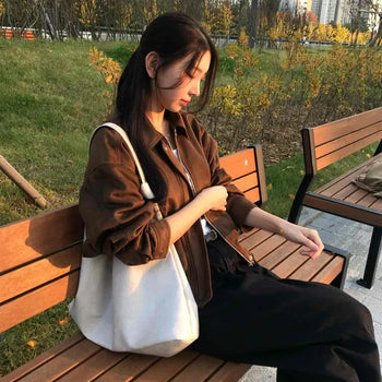 Soft Daily Oversized Short Suede Jacket