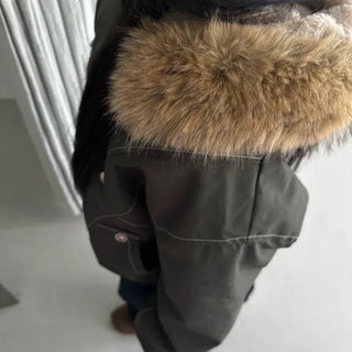 Stitch Line Warm Padded Bomber Jacket