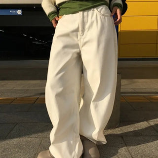 Patch Cotton Wide Pants