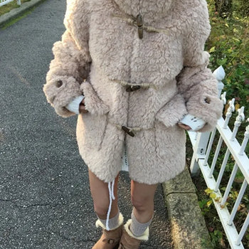 *Domestic/High Quality* Curly Duffle Coat