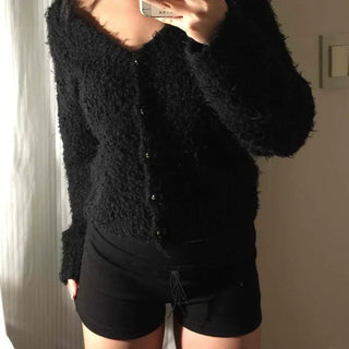 Front Tie String High-Waisted Cotton Shorts
