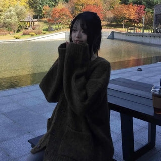 Soft Mood Fur Loose Fit Oversized Knit Cardigan