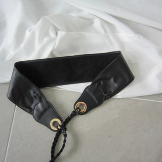 cowhide mesh belt