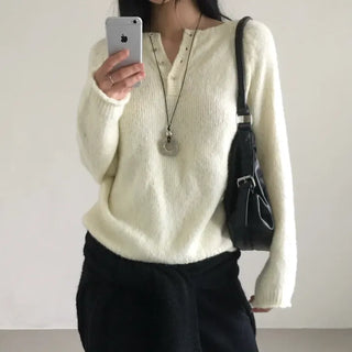 Butter button knit