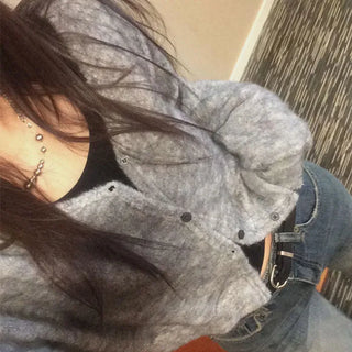 Petsin Terry V-neck Cardigan