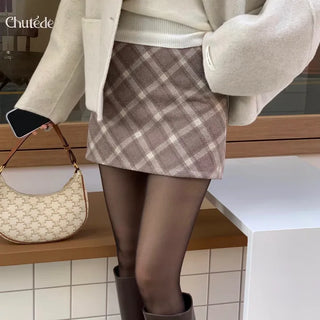 Reiko Check Mini Skirt