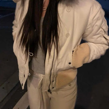 Cozy Fur Hooded Quilted Jacket