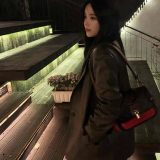 Minimal Eco Leather Coach Jacket