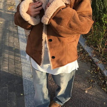*Muand* Cozy Shearling Jacket