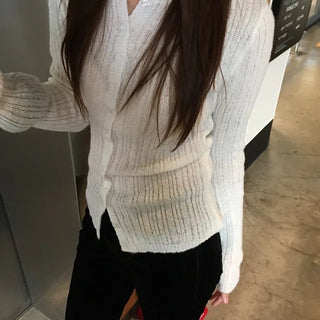 Una Yeori Ribbed Cardigan