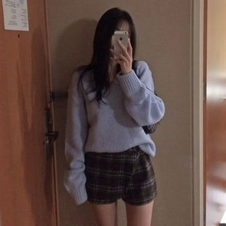 Ebini V-neck Loose Fit Knit [Wool 20%, Alpaca 5%]