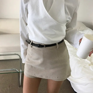 *Mu&d* Halter Layered Blouse