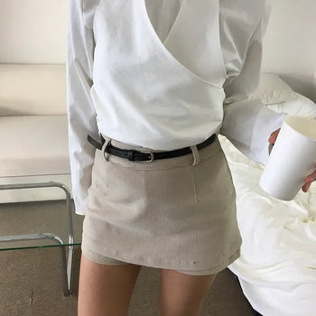 *Mu&d* Halter Layered Blouse