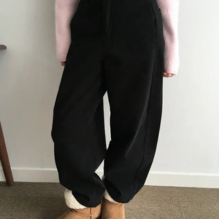 Cream Balloon Wide Pants