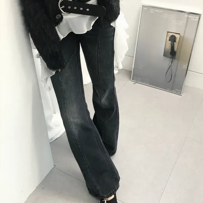 FADED PINTUCK BOOTS JEAN