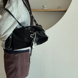 Nerdy Baguette Shoulder Bag   Mini Hobo Bag Vintage Square Bag