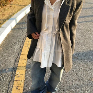 Lai Tiered Hooded Dress