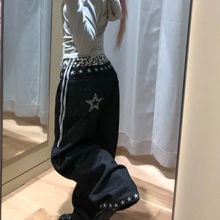 Leopard Star Layered Pants