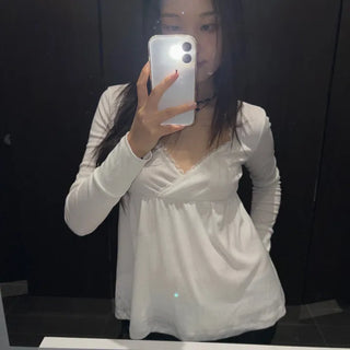 Lace long sleeve tee Pintermood lace t-shirt