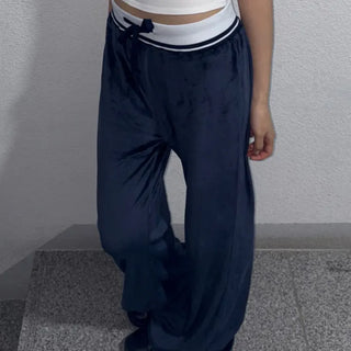 Velour Pants Velvet Wide Pants