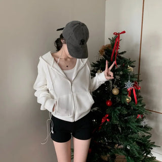 [Avant-garde Fit/Boyfriend Heart-fluttering] Delicate Loose Fit Fleece Zip-up Hoodie