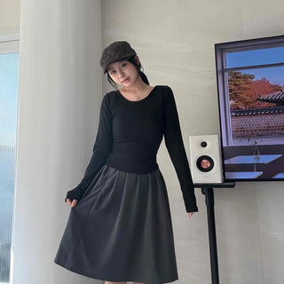 Classic Voluminous A-Line Midi Skirt
