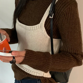 Hobbs Lambswool Knit Bustier Vest