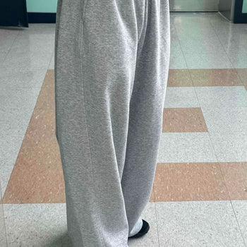 Semi-Balloon Cotton Jersey Basic Pants