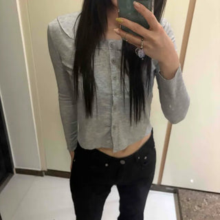 Daily Basic Slim Fit Crop Short Cardigan