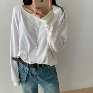Eti Angora Off-shoulder T-shirt