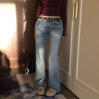Glafi Low denim bootcut pants